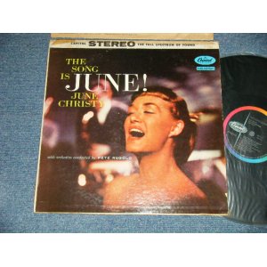 画像: JUNE CHRISTY - THE SONG IS JUNE! (Ex/Ex++ Tape seam) / 1958 US AMERICA ORIGINAL 1st Press "BLACK with RAINBOW LOGO on LEFT SIDE Label" STEREO Used LP 