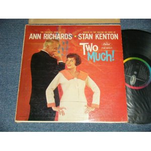 画像: ANN RICHARDS & STAN KENTON - TWO MUCH!  (Ex/Ex+++ EDSP, WOBC) / 1960 US AMERICA ORIGINAL 1st Press "BLACK with RAINBOW Logo on Left Label" MONO  Used LP