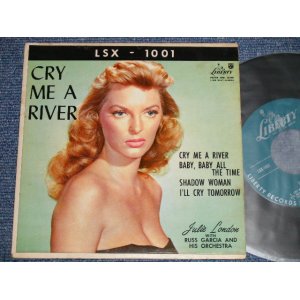 画像: JULIE LONDON - CRY ME A RIVER (Ex++, Ex+/Ex+++ ) / 1955 US AMERICA ORIGINAL MONO Used 7" 45rpm EP