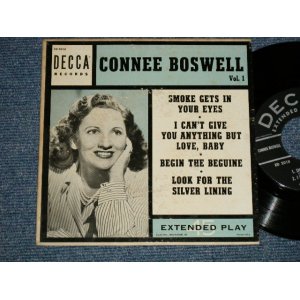 画像: CONNEE BOSWELL - VOL.1 (Ex/Ex+ STOL)  / 1953 US AMERICA ORIGINAL 4 TRACKS Used 7" 45 rpm EP  