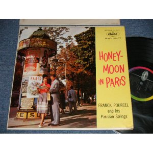 画像: FRANK POURCEL and his PARISIAN STRINGS - HONEY-MOON IN PARIS  (Ex++/MINT- WOBC, WOL) / 1957 US AMERICA ORIGINAL 1st Press "BLACK with RAINBOW 'CAPITOL' Logo on LEFT Label" MONO Used  LP