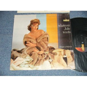 画像: JULIE LONDON - WHATEVER JULIE WANTS ( Ex+++/MINT- EDSP) /1961 US AMERICA ORIGINAL 1st Press "BLACK with GOLD LIBERTY at LEFT  Label" STEREO Used LP  