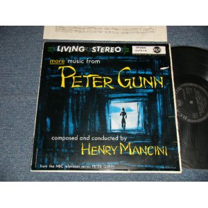 画像: ost HENRY MANCINI - The Music from "PETER GUNN" (Ex/MINT- TEAROFC, SPLIT) / 1959 WEST-GERMANY ORIGINAL 1st Press "BLACK with SILVER PRINT Label" STEREO Used  LP