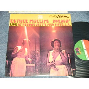 画像: ESTHER PHILLIPS - BURNIN' : LIVE AT FREDDIE JETT'S PIED PIPER,L.A. ( x++/MINT-  Looks:Ex+++ WOFC) / 1970 US AMERICA ORIGINAL 1st Press "1841 BROADWAY" Label Used LP 