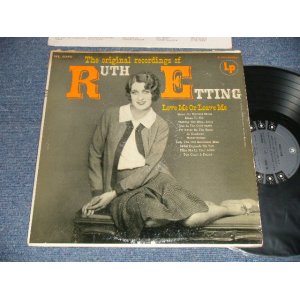 画像: RUTH ETTING - THE ORIGINAL RECORDINGS OF RUTH ETTING  (Ex++/Ex+++ EDSP)/ 1957 US AMERICA  1st Press "GRAY with 6 EYES Label Version" MONO Used LP 