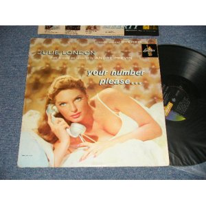 画像: JULIE LONDON - YOUR NUMBER PLEASE ...(Ex-/Ex+++ Looks:Ex++ EDSP, TEAR) / 1960 Version US AMERICA 2nd Press "GOLD LIBERTY on LEFT Label" STEREO Used LP