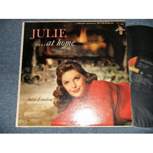 画像: JULIE LONDON - JULIE ... AT HOME (Ex++/Ex++ Looks:Ex+, Ex++) / 1960 US AMERICA ORIGINAL "MULTI COLOR Label" STEREO Used  LP 