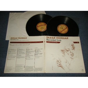 画像: SARAH VAUGHAN - RECORD LIVE  (Ex+++/MINT-) / 1977 US AMERICA  ORIGINAL Used 2-LP