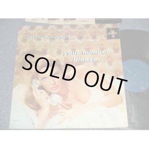 画像: JULIE LONDON - YOUR NUMBER PLEASE (Ex++/Ex+ Looks:Ex- EDSP). / 1959 US AMERICA ORIGINAL 1st Press "TURQUOICE Labei" MONO Used LP