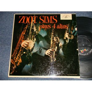 画像: ZOOT SIMS - ZOOT SIMS PLAYS 4 ALTOS (VG+++/Ex++ Looks:Ex++++ WOBC) / 1957 US AMERICA ORIGINAL MONO Used LP 