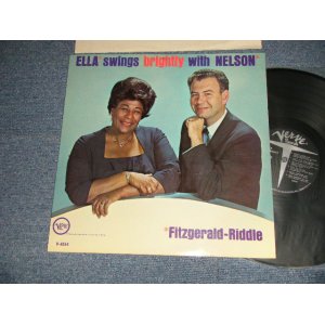 画像: ELLA FITZGERALD with NELSON RIDDLE  - ELLA SINGS BIGHITLY WITH NELSON (Ex+++/Ex+++ Looks:MINT-)   / 1962 US AMERICA ORIGINAL 1st Press "METRO at BOTTOM Label" MONO   Used LP