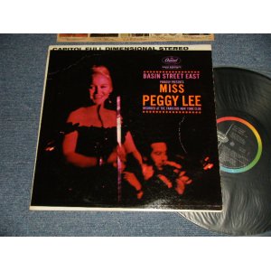 画像: PEGGY LEE -BASIN STREET EAST (Ex++/MINT-~Ex+++) / 1961 US AMERICA ORIGINAL 1st Press "BLACK With RAINBOW 'CAPITOL' Logo on LEFT SIDE  Label"  STEREO Used LP 