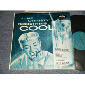 画像: JUNE CHRISTY - SOMETHING COOL (Ex++/Ex++ Looks:Ex+++ CutOut) / 1955 US AMERICA ORIGINAL "1st Press 'CLOSED EYES' Cvr" 1st Press "TURQOUISE Label" MONO Used LP 