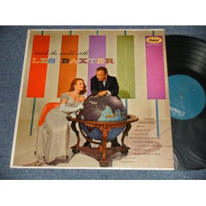 画像: LES BAXTER - ROUND THE WORLD WITH LES BAXTER (MINT-/MINT-) / 1957 US AMERICA ORIGINAL 1st Press "TURQUOISE LABEL" MONO Used LP 