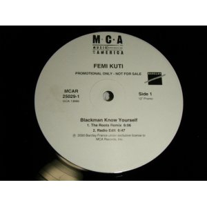 画像: FEMI KUTI - BLACKMAN KNOW YOURSELF (Ex++/MINT-) / 2000 US AMERICA ORIGINAL Used 12"