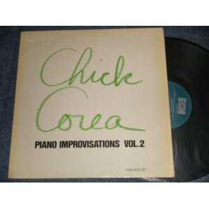 画像: CHICK COREA  - PIANO IMPROVISATIONS (Ex/Ex++ Looks:MINT-)  / 1972 GERMANY ORIGINAL Used LP 