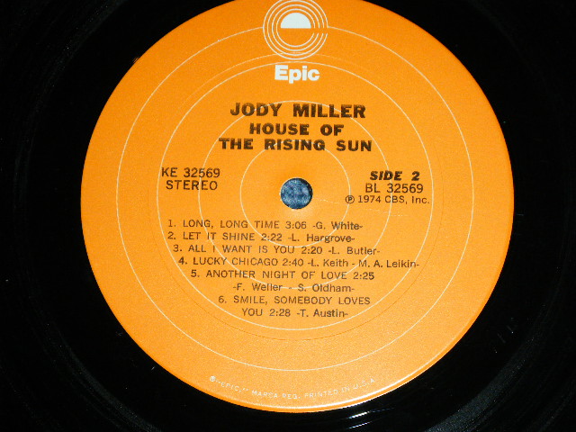 画像: JODY MILLER - HOUSE OF THE RISING SUN / 1974 US ORIGINAL Used LP