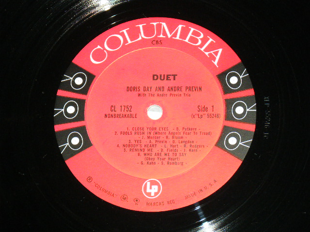 画像: DORIS DAY  & ANDRE PREVIN - DUET/ 1957 US ORIGINAL 6 EYES Mono LP