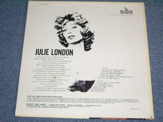 画像: JULIE LONDON - THE END OF THE WORLD /1963 US STEREO ORIGINAL LP