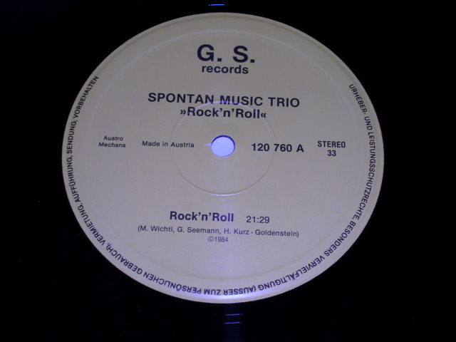 画像: SPONTAN MUSIC TRIO - ROCK 'N' ROLL / 1984 AUSTRIA ORIGINAL LP 