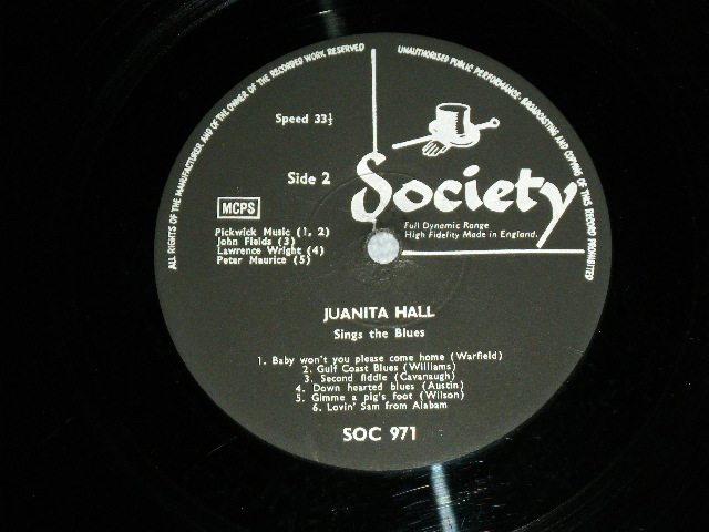 画像: JUANITA HALL - SINGS THE  BLUES / 1964  UK ORIGINAL MONO  Used LP