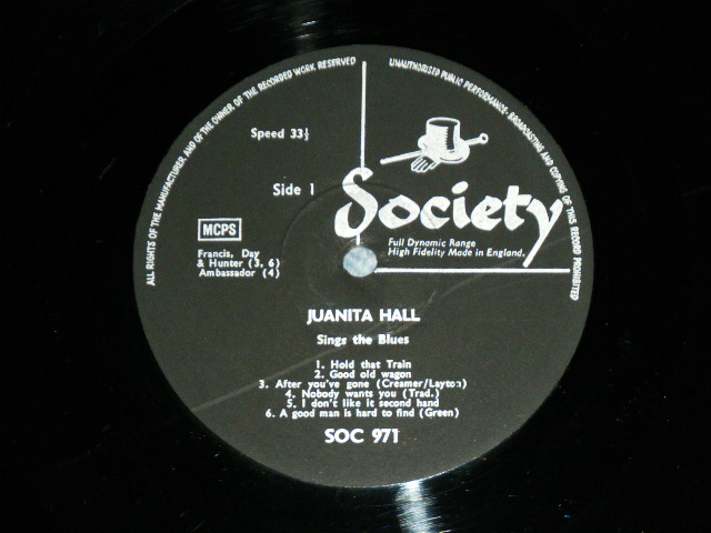 画像: JUANITA HALL - SINGS THE  BLUES / 1964  UK ORIGINAL MONO  Used LP