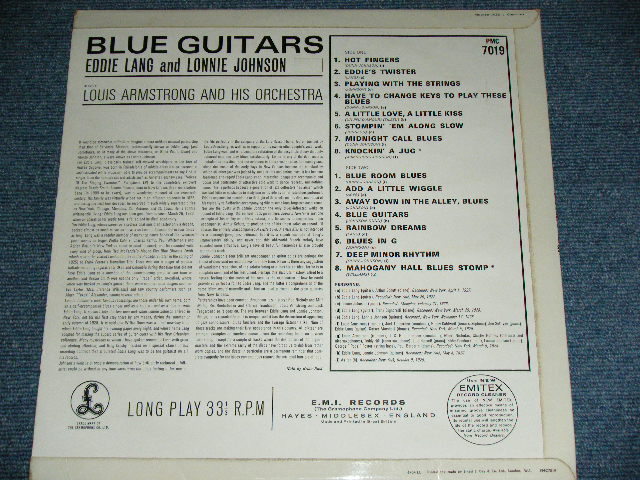 画像: EDDIE LANG & LONNIE JOHNSON  With LOUIS ARMSTRONG - BLUE GUITARS  / 1967  UK ORIGINAL Used MONO LP