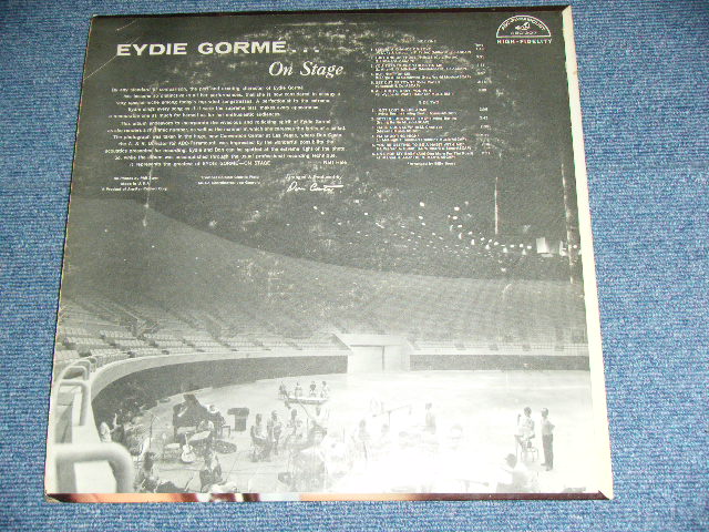 画像: EYDIE GORME - ON STAGE  / 1959 US ORIGINAL White Label PROMO MONO Used LP