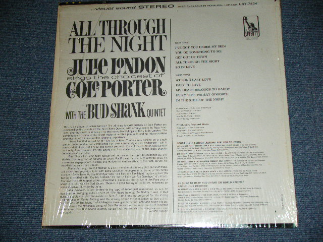 画像: JULIE LONDON - ALL THROUGH THE NIGHT(  MINT-/Ex+++ ) / 1965 US ORIGINAL 1st PRESS LOGO Label STEREO LP 