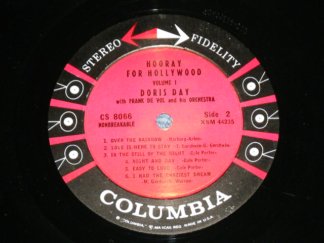 画像: DORIS DAY - HOORAY FOR HOLLYWOOD ( VG+++,Ex/Ex++ ) / 1959 US ORIGINAL 6 EYES Label STEREO  Used LP