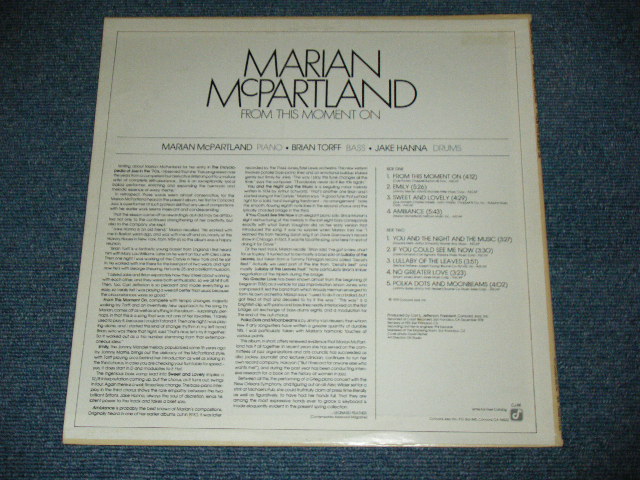 画像: MARIAN McPARTLAND - FROM THIS MOMENT ON  / 1979 US AMERICA ORIGINAL Used LP  