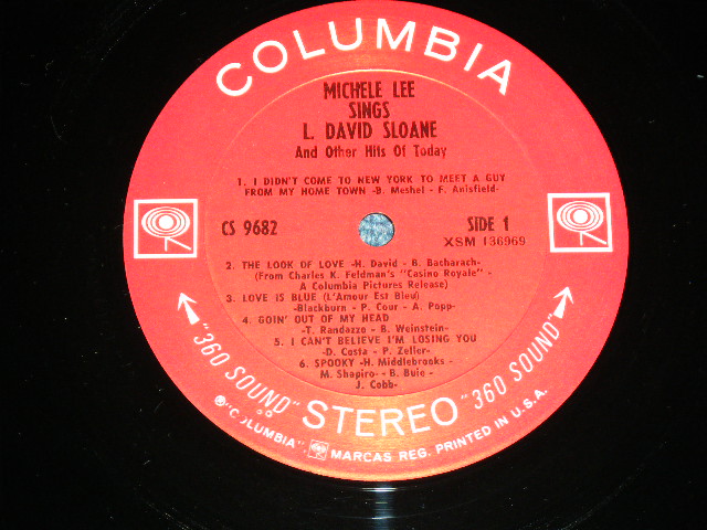 画像: MICHELE LEE - L.DAVID SLOANE And Other Hits Of Today  ( Ex++/MINT-) / 1971 US AMERICA ORIGINAL "PROMO" 1st Press "360 SOUND LABEL" Used LP