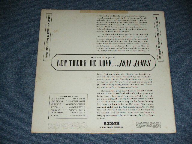 画像: JONI JAMES - LET THERE BE LOVE ( Ex/VG++ )  / 1956 US ORIGINALYELLOW LABEL MONO Used LP