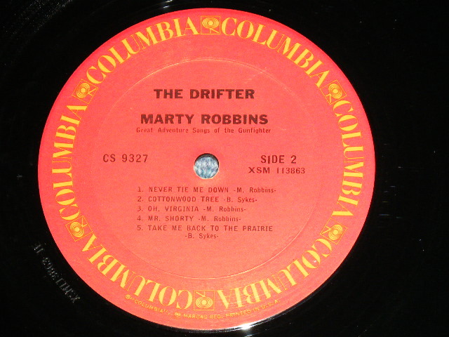 画像: MARTY ROBBINS -  THE DRIFER  ( Ex+/MINT-) / 1970's US AMERICA REISSUE STEREO Used LP 