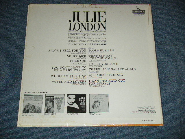 画像: JULIE LONDON - YOU DON'T HAVE TO BE A BABY  TO CRY  ( Ex+++/Ex++ ) /1964 US AMERICA ORIGINAL MONO  Used LP