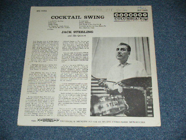 画像: JACK STERLING and His QUINTET - COCKTAIL SWING  ( Ex+/Ex++ )  / 19?? US AMERICA ORIGINAL STEREO Used  LP 