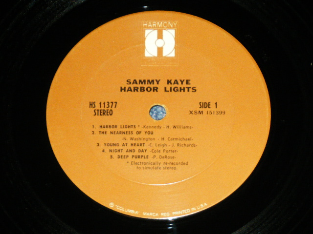 画像: SAMMY KAYE - HARBOR LIGHTS  ( Ex++/Ex+++ )  / 1970 US AMERICA ORIGINAL Used  LP 