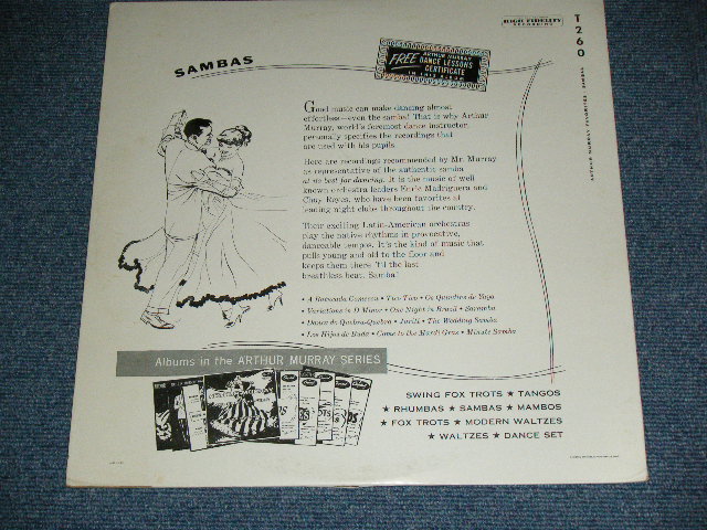 画像: CHUY REYES and his ORCHESTRA & ENRIC MADRIGUERA and his ORCHESTRA - ARTHUR MURRAY FAVORITES-SAMBA   ( Ex++/Ex++ )  / 1950's US AMERICA ORIGINAL MONO Used  LP 