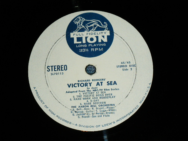 画像: The AARON BELL ORCHESTRA - VICTORY AT SEA ( Ex/Ex+++ ) / 1959 US AMERICA  ORIGINAL  STEREO Used  LP 