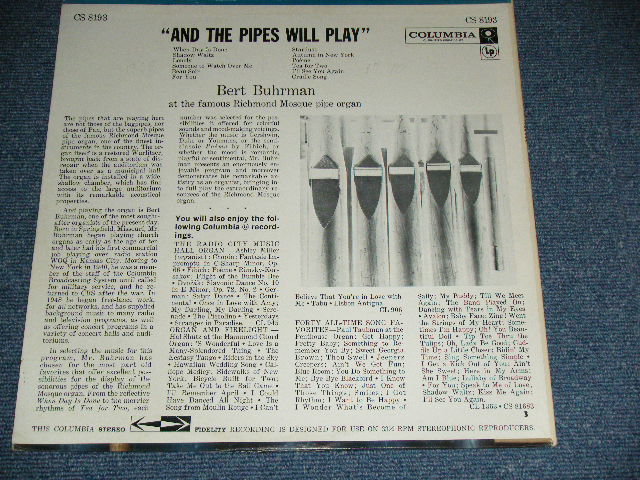 画像: BERT BUHRMAN - AND THE PIPES WILL PLAY /  1959 US AMERICA ORIGINAL  "6 EYE'S " Label STEREO  Used LP