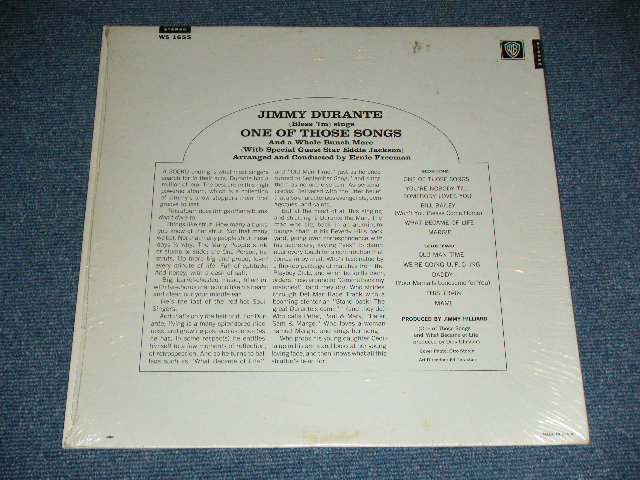 画像: JIMMY DURANTE - ONE OF THOSE SONGS ( Ex++/VG++ )  / 1966 US AMERICA ORIGINAL Stereo Used LP  