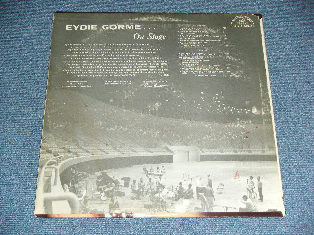 画像: EYDIE GORME - ON STAGE ( Ex+++,Ex+/Ex++ Looks:Ex ) / 1959 US AMERICA  ORIGINAL  MONO  LP