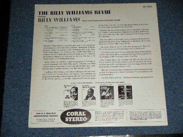 画像: BILLY WILLIAMS - THE BILLY WILLIAMS REVUE featuring  ( Ex,Ex++/Ex+++) / 1960  US AMERICA ORIGINAL STEREO Used LP  