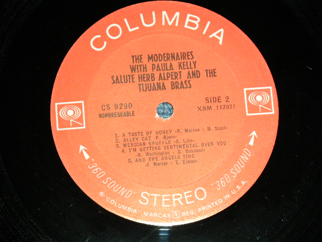 画像: The MODERBAIRES with PAULA KELLY - "MODS" SALUTE HERB ALPERT and The TIJUNA BRASS ( Ex+++/Ex++ ) / 1966 US AMERICA ORIGINAL STEREO  Used LP