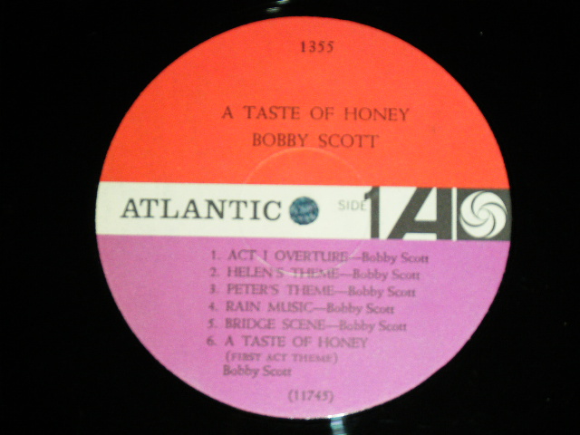 画像: BOBBY SCOTT - A TASTE OF HONEY  ( Ex+/Ex+  ) / 1960 US AMERICA ORIGINAL  MONO Used LP 