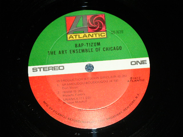 画像: ART ENSEMBLE OF CHICAGO -  BAP-TIZUM ( Ex+/Ex+++ )   / 1973 US AMERICA ORIGINAL Used LP