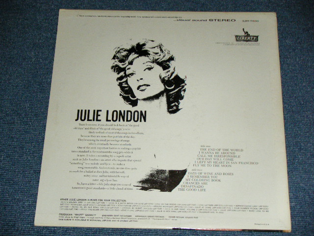 画像: JULIE LONDON - THE END OF THE WORLD ( Ex+++,Ex++/MINT- B-6:Ex++  ) /1963 US AMERICA ORIGINAL STEREO Used LP 