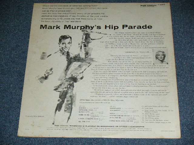 画像: MARK MURPHY - MARK MURPHY'S HIT PAEADE   ( Ex-/Ex Looks: VG+++ ) / 1960 US AMERICA ORIGINAL "BLACK with RAINBOW CAITOL Logo on Left Side  LABEL"  MONO  Used LP