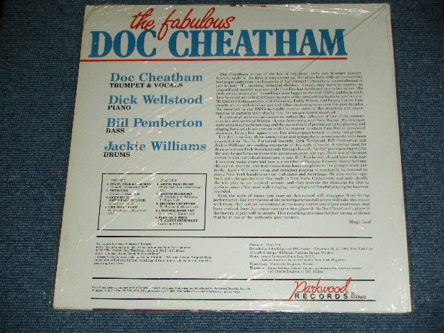 画像: DOC CHEATHAM (  80's SWING  ) - THE FABULOUS DOC CHEATHAM  ( MINT-/MINT-) / 1984 US ORIGINAL  Used LP  