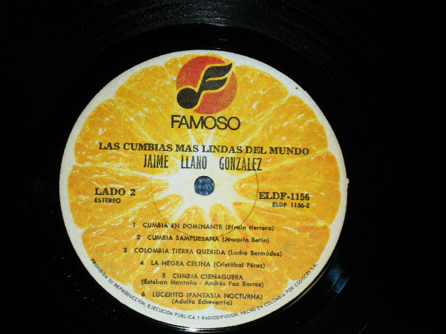 画像: JAIME LLAND GONZALEZ - LAS CUMBIAS MAS;INDAS ( Ex/Ex++  ) /   1975 South America COLOMBIA  ORIGINAL Used LP 